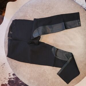 JCrew Stretch Leggings w/faux leather - Riding Pants